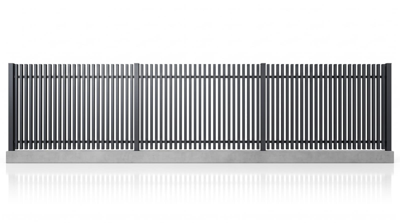 ALUMINIUM™ — Оградно пано с вертикални алуминиеви профили