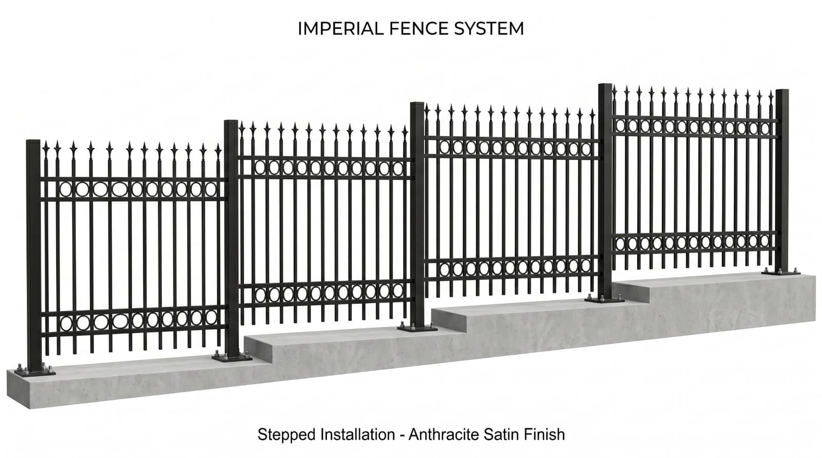 IMPERIAL™ — Стъпаловиден монтаж на терен с денивелация