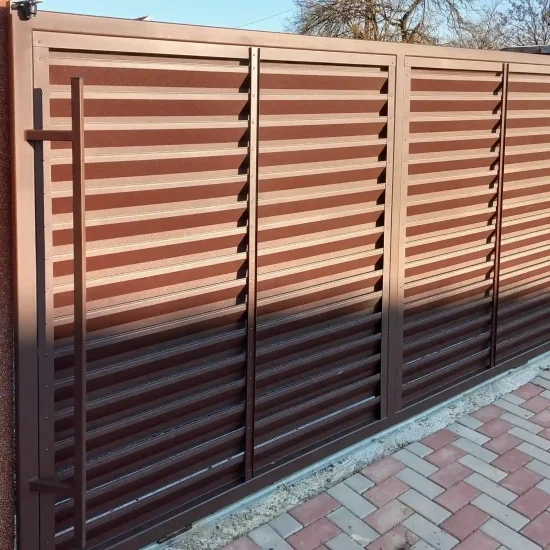 Lamella Design — завършен обект RAL 8017 CHOCOLATE 2